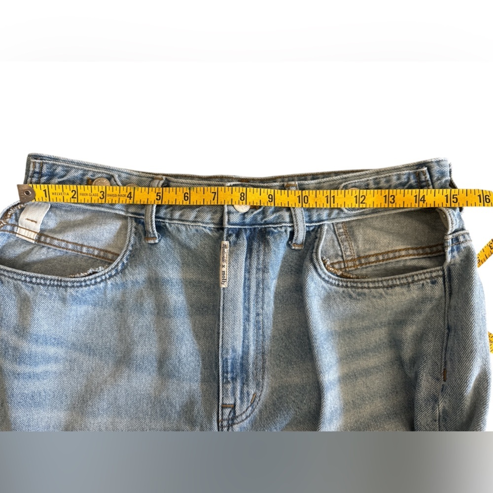 Madewell x Molly Dickson Cutout Baggy Straight Jeans sz 30 - Picture 9 of 11
